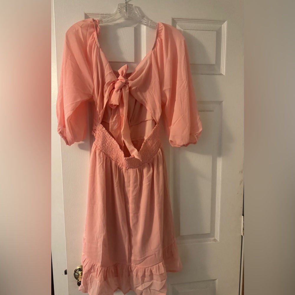 Charming Pink Women’s Dress - Picture 2 of 4